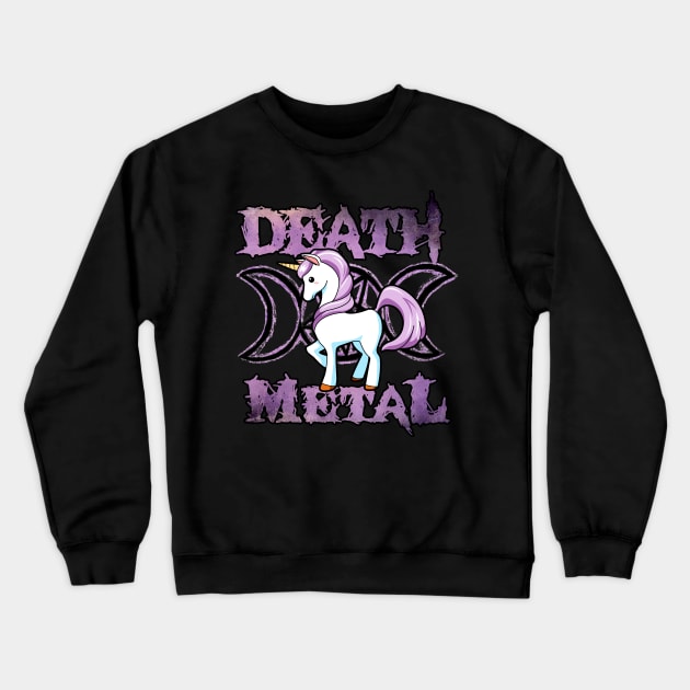 Death Metal Crewneck Sweatshirt by sevencrow